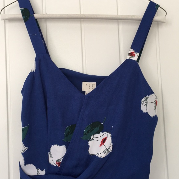 Blue floral jumpsuit - Picture 5 of 5